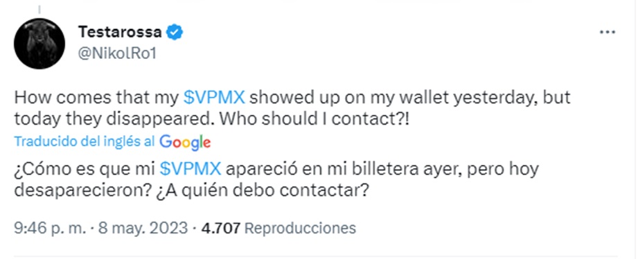 Los usuarios de Twitter comentan cómo sus monedas desaparecieron de sus billeteras