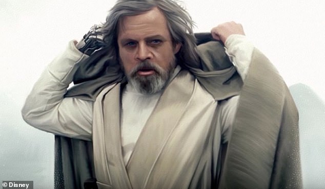 Papel repetido: el actor de 71 años interpretó a Luke nuevamente en Star Wars: The Force Awakens