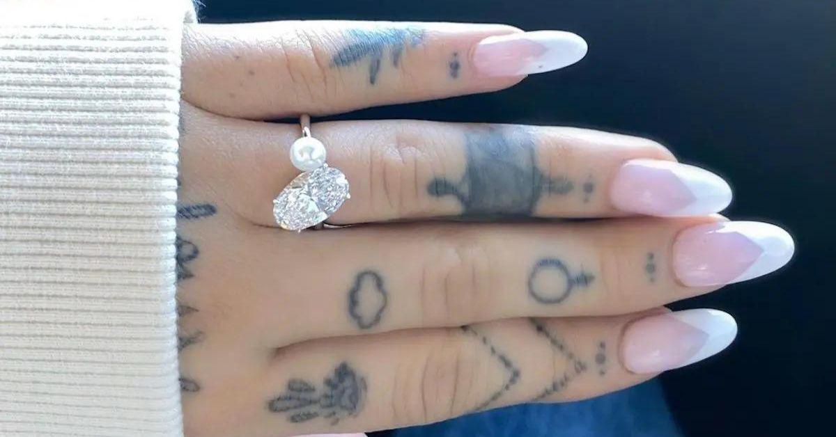 El anillo de compromiso de Ariana Grande, engastado con una perla especial de su abuela