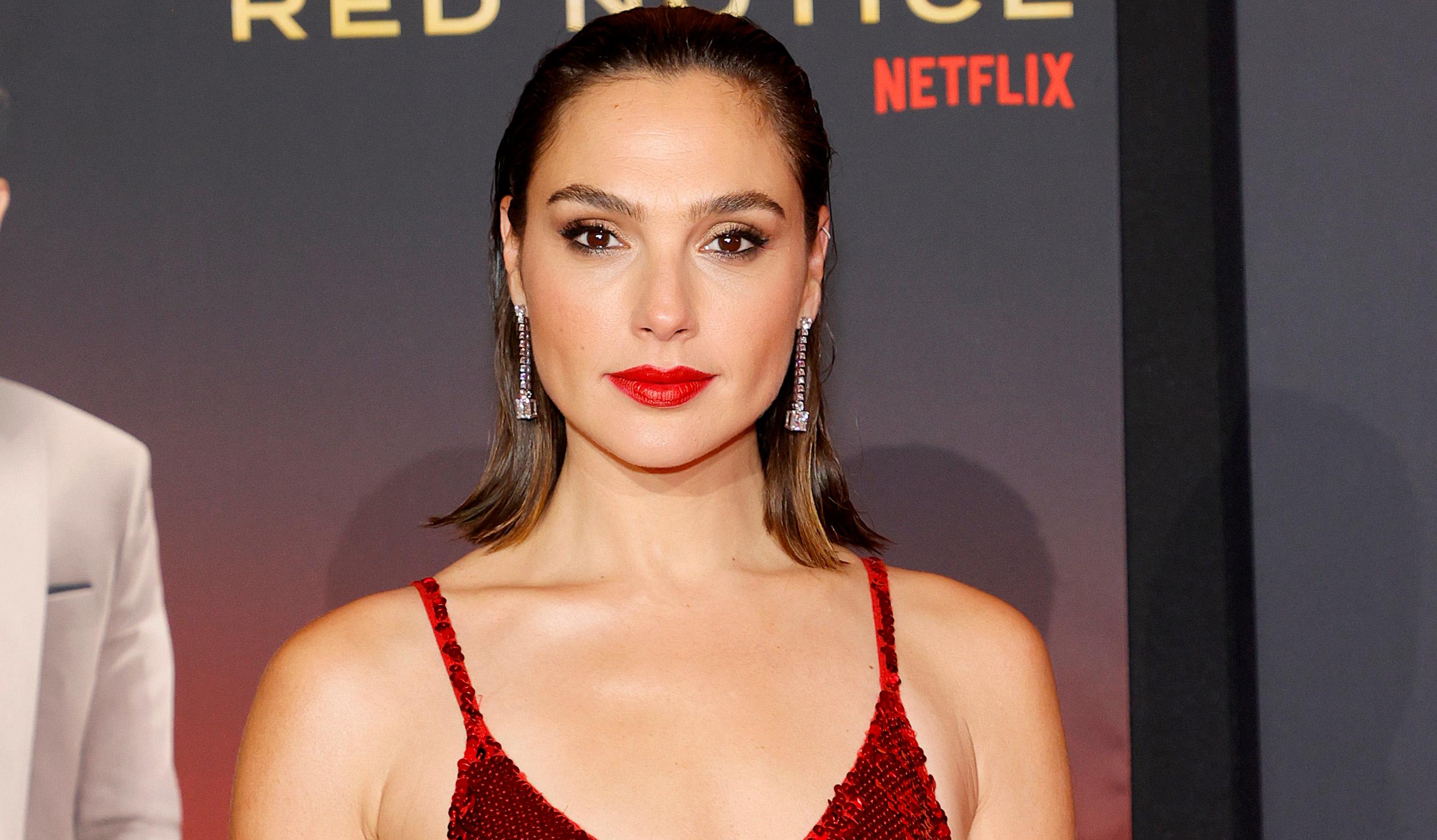 Gal Gadot at the World Premiere of Netflix's "Red Notice" at L.A. LIVE on Nov. 3, 2021