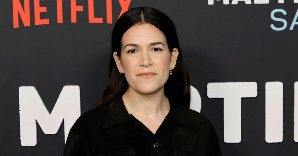 Abbi Jacobson arrives at the launch of Netflix's Mae Martin SAP at TUDUM Theater on March 28, 2023 in Hollywood, California. 
