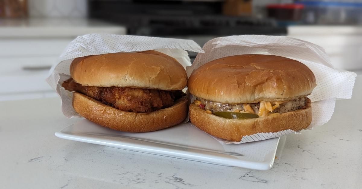 Chick-fil-A Honey Pepper Pimento Chicken Sandwich in grilled and breaded options