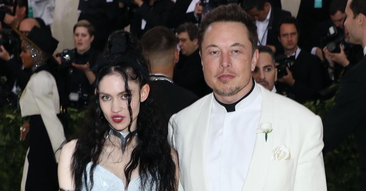 Elon Musk and Grimes at the Heavenly Bodies: Fashion & The Catholic Imagination Costume Institute Gala on May 7, 2018.