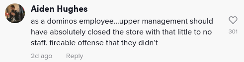 dominos managers quit